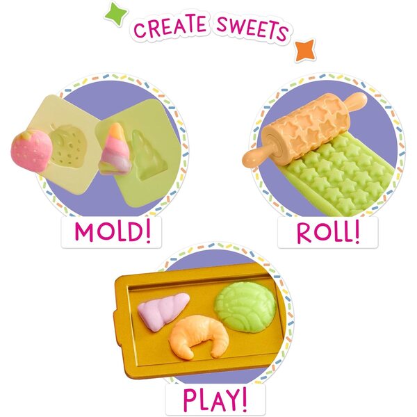 Rainbow High Littles Dessert Shop-speelset met Kandy-pop van 15,5 cm en dessertset