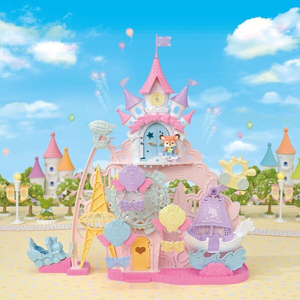 Calico Critters Baby Dream Spielplatz mit 1 Sammelpuppe und Attraktionen