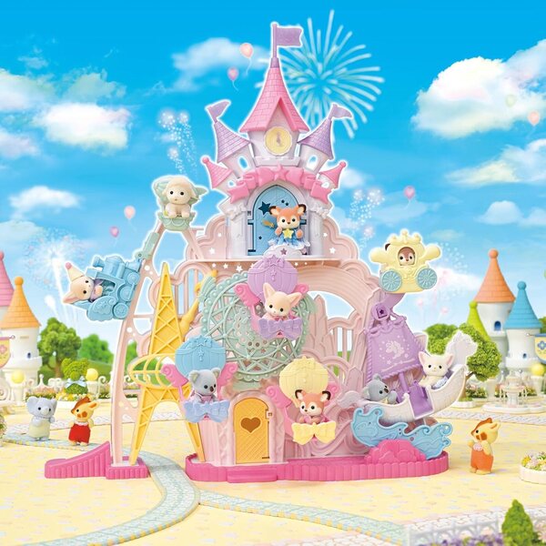 Calico Critters Baby Dream Spielplatz mit 1 Sammelpuppe und Attraktionen
