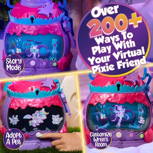 HOLOBRITE Pixie-lantaarn met 15 cm grote Wren-pop en meer dan 200 manieren om te spelen
