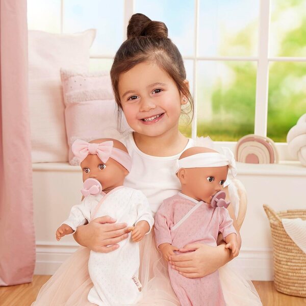 LullaBaby – 14-Inch Baby Doll Clothing Set – Blanket Sleepers – Pacifier Accessories – Pretend Play 2+ Years– Baby Doll Sleep Sacks Outfit