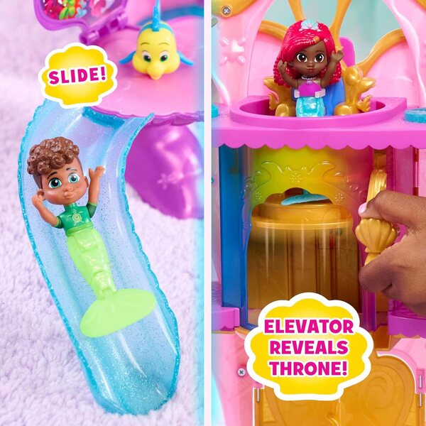 Disney Junior Ariel Deluxe Atlantica Palace rotaļu komplekts ar gaismām, skaņām un 22 daļām