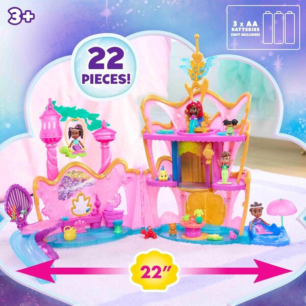 Disney Junior Ariel Deluxe Atlantica Palace rotaļu komplekts ar gaismām, skaņām un 22 daļām