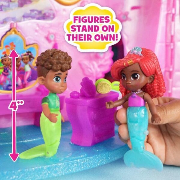Disney Junior Ariel Deluxe Atlantica Palace rotaļu komplekts ar gaismām, skaņām un 22 daļām