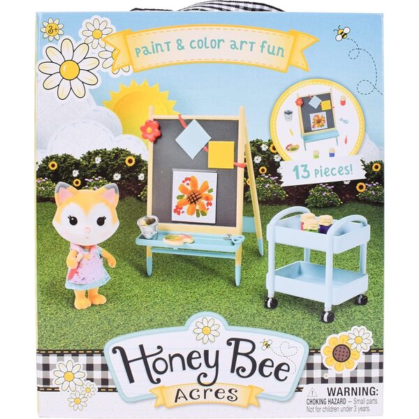 Sunny Days Honey Bee Acres 13-delige set met exclusief vosfiguur en kunstaccessoires