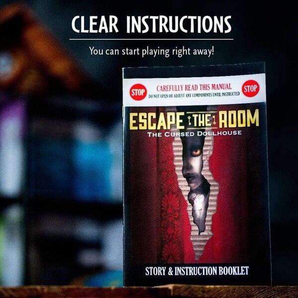 Escape the Room The Cursed Dollhouse : le jeu d'évasion pour 13+ avec puzzles et mystères de cuisine en 3D