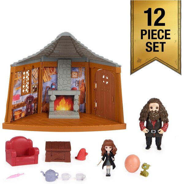 Wizarding World Magisches Spielset Hagrids Haus mit Harry-Potter-Figuren und Zubehör