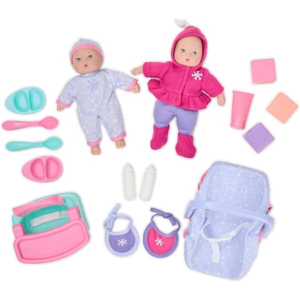 Madame Alexander Little Cuties Deluxe Spielset 8 Zoll mit 2 Puppen und Zubehör