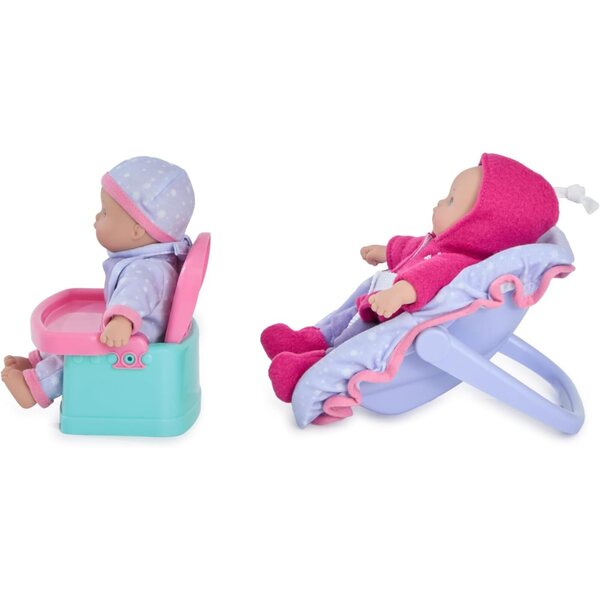 Madame Alexander Little Cuties Deluxe Playset 8 pouces avec 2 poupées et accessoires