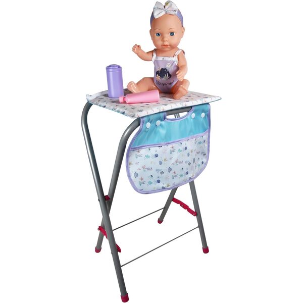 Sada do vany Lissi pro panenky 12" s doplňky do vany a fialovým kostýmem