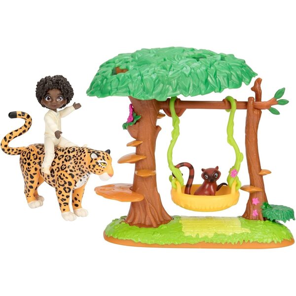 Disney Encanto legesæt Antonio med dyregyngestol og Jaguar figur
