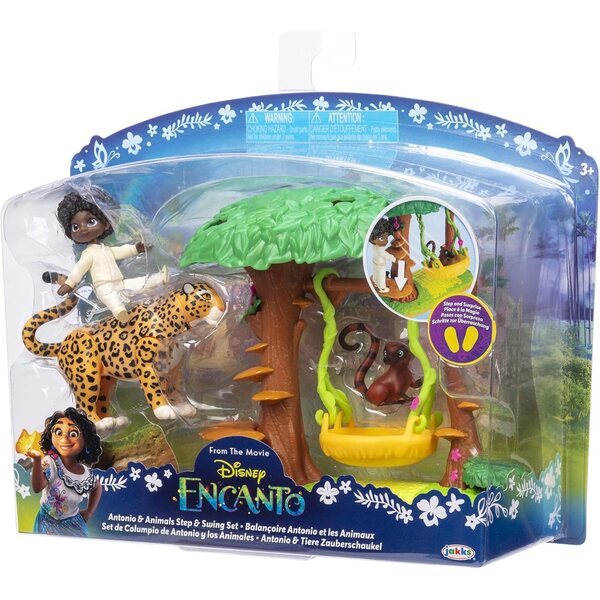 Disney Encanto Speelset Antonio met dierenschommelstoel en Jaguar-beeldje