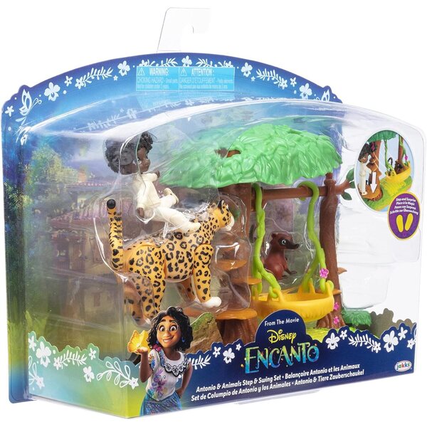 Disney Encanto Speelset Antonio met dierenschommelstoel en Jaguar-beeldje