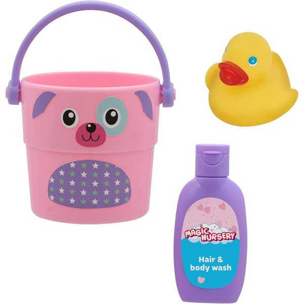 Magic Nursery Love Buckets: 8-Zoll-Babypuppe mit Badezubehör, sicher in der Wanne