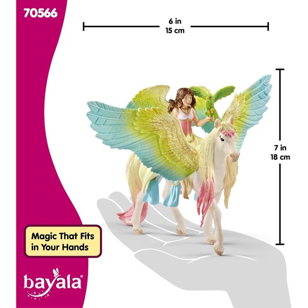 Schleich bayala 3-delige speelset met Fee Surah en Glitter Pegasus voor kinderen van 5-12 jaar