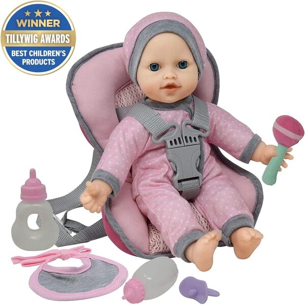 Babypuppentrage mit komplettem Zubehör und 12-Zoll-Softpuppe für Kinder