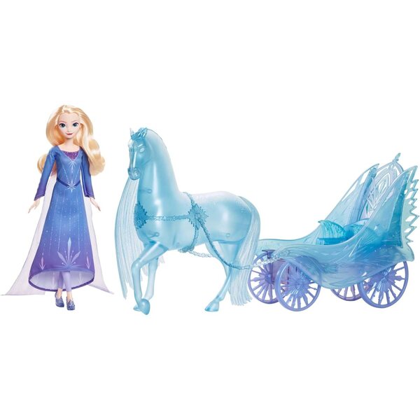 Mattel Frozen Elsa con Cavallo Nokk e Carrozza Avventura - Gioco Bambini 3+