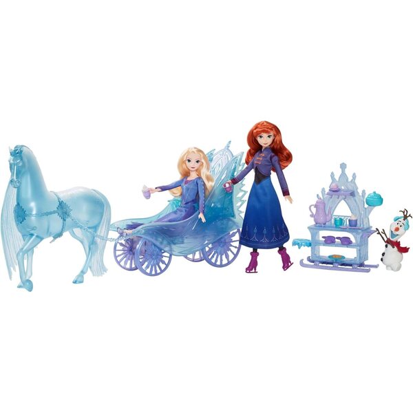 Mattel Frozen Elsa con Cavallo Nokk e Carrozza Avventura - Gioco Bambini 3+