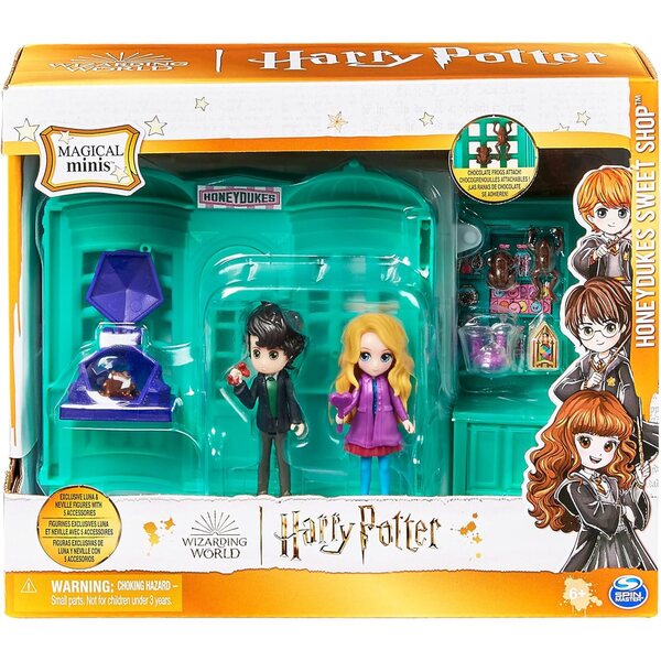 Harry Potter Honeydukes Zauberset mit Luna, Neville und Zubehör für Kinder ab 6 Jahren