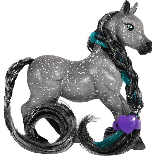 Breyer Horses Li'l Beauties Dusty – Apfelschimmelpferd mit kämmbarer Mähne und Schweif