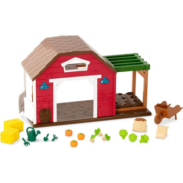 Li'l Woodzeez Happy Harvest Farm-legesæt - 20-delt have- og landbrugssæt 3+