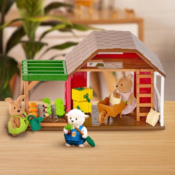 Li'l Woodzeez Happy Harvest Farm-Spielset – 20-teiliges Garten- und Landwirtschaftsset 3+
