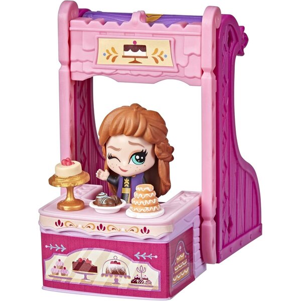 Disney Frozen 2 Twirlabouts Anna Sled to Shop 2-in-1 speelset met pop en accessoires