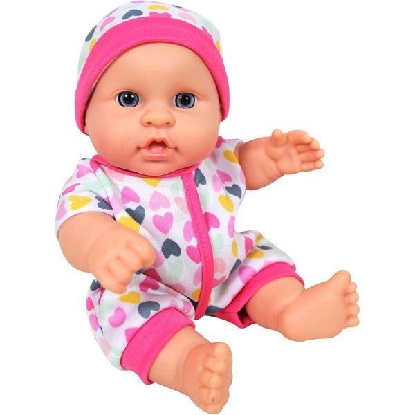 Lissi: 8" Baby Doll Set: Scooter, Pushchair, Rocking Chair & Highchair - Colorful Play-Feeding-Travel Toy Playset, Foldable Design, Kids-Toddlers 2+