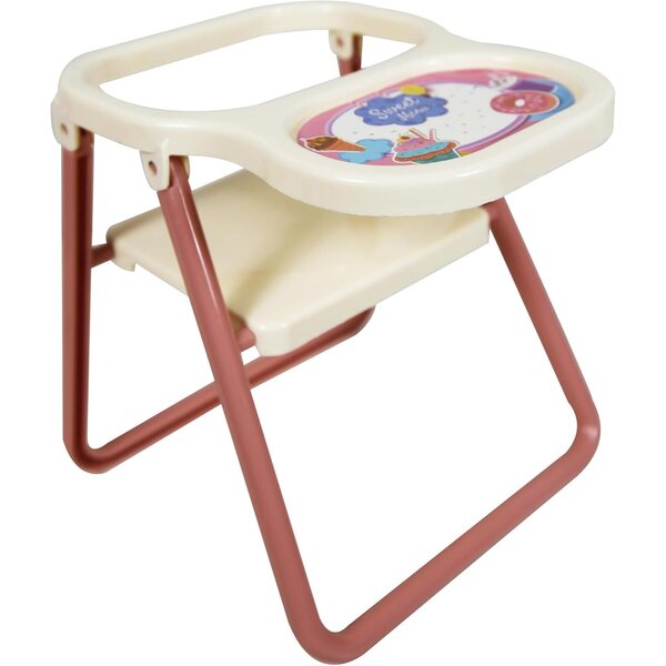 Lissi: 8" Baby Doll Set: Scooter, Pushchair, Rocking Chair & Highchair - Colorful Play-Feeding-Travel Toy Playset, Foldable Design, Kids-Toddlers 2+