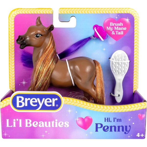 Breyer Li'l Beauties Penny Horse mit kämmbarer Mähne und Zubehör