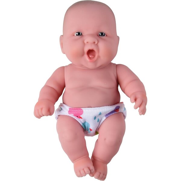 25,4 cm große kaukasische Stoffpuppe zum Kuscheln mit Windel für fantasievolles Spielen