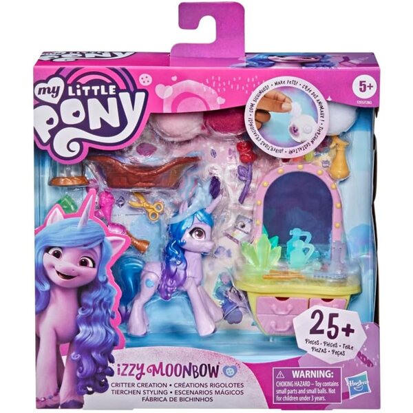 My Little Pony Izzy Moonbow – Kreativspiele mit 25 Zubehörteilen und beweglichem Pony 7,6 cm