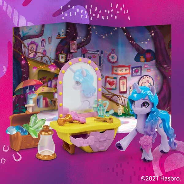 My Little Pony Izzy Moonbow – Kreativspiele mit 25 Zubehörteilen und beweglichem Pony 7,6 cm