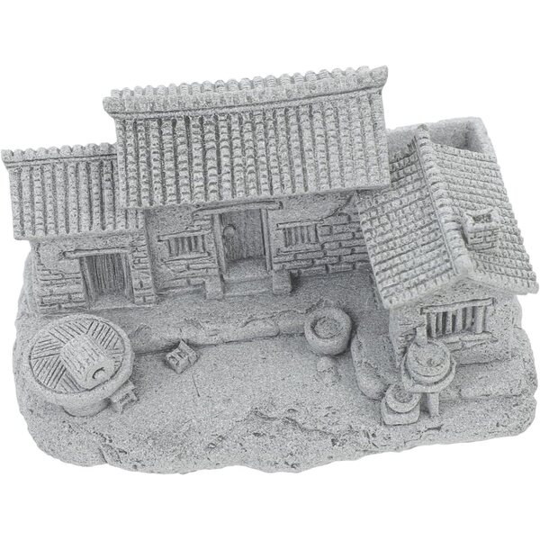 UPKOCH Casa Miniatura Cinese Antica per Micro Paesaggi e Decorazioni Vasi Fioriti