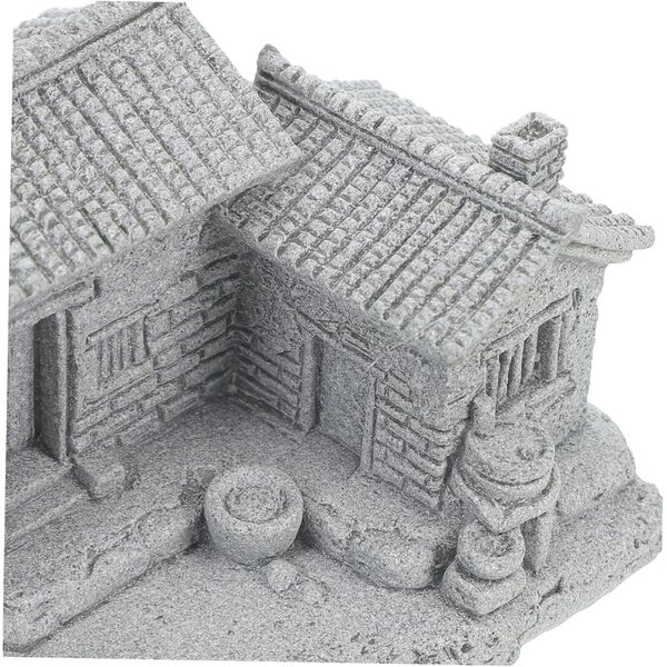 UPKOCH Casa Miniatura Cinese Antica per Micro Paesaggi e Decorazioni Vasi Fioriti