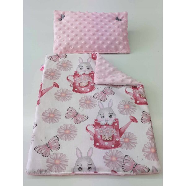Komplettes Bettwäscheset für Bobas Born-Puppen für Kinderbett, Kinderwagen und Wiege