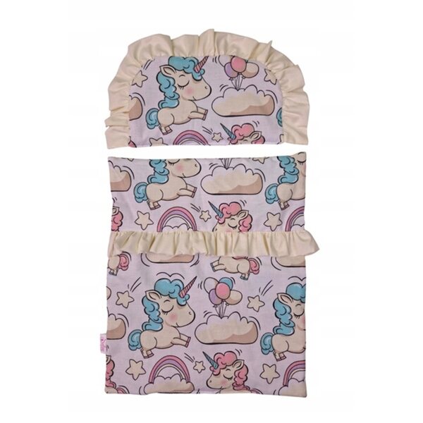 SELINE SLEEP Puppenbettwäsche, Bettdecke und Kissenset, polnische Produktion