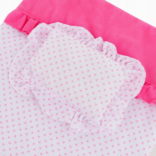 Set Completo di Biancheria per Passeggino delle Bambole Kinderplay con Coperta e Cuscino