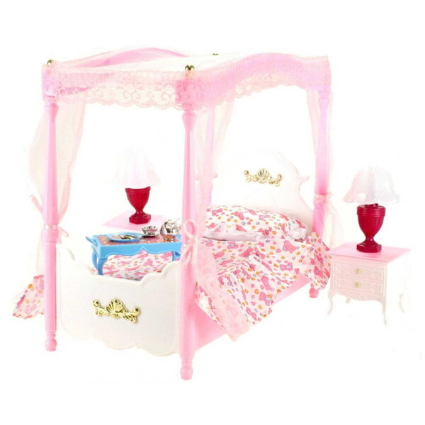 Lettino per bambole My Fancy Life Master Bedroom con accessori e altalena