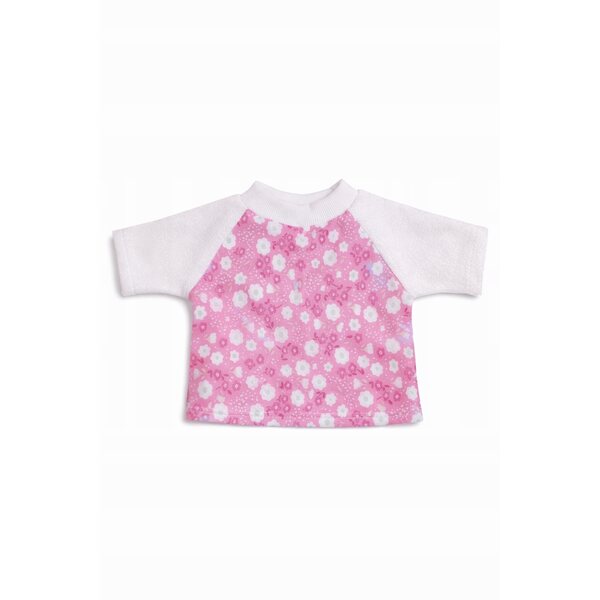 45-cm-Puppenkleid-Set mit Bluse, Hose und rosa Blumenschärpe