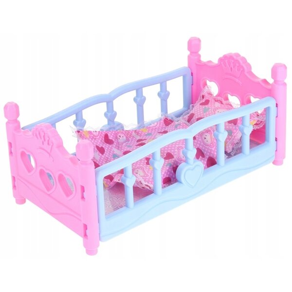 2in1 Wiege für Puppen mit Kissen und Bettdecke Nobo Kids