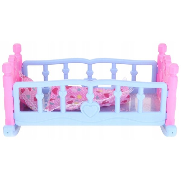 2in1 Wiege für Puppen mit Kissen und Bettdecke Nobo Kids