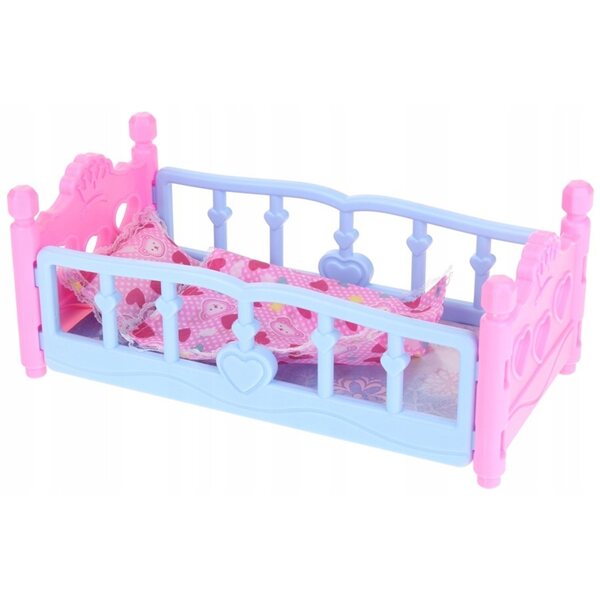 2in1 Wiege für Puppen mit Kissen und Bettdecke Nobo Kids