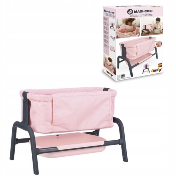 Letto per bambole Smoby Maxi Cosi regolabile altezza rosa 52,5x36,5x33 cm