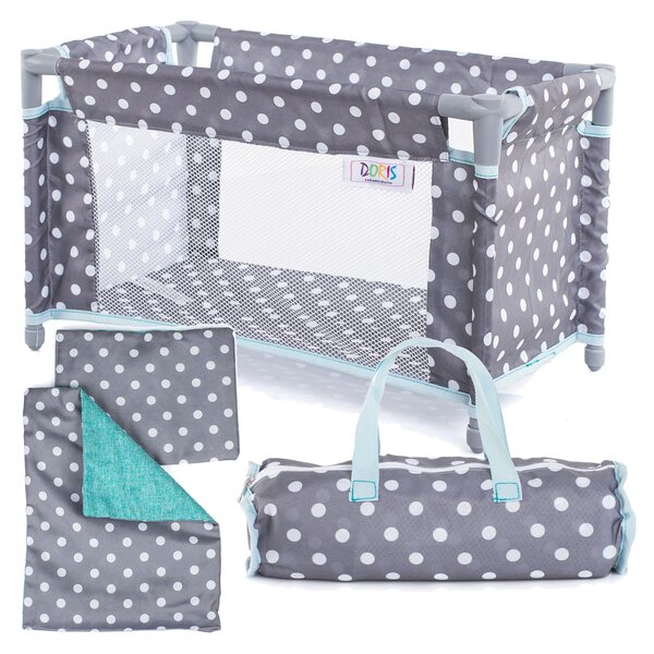 3-in-1-Puppenset mit Kinderbett, Hochstuhl und Doris-Schaukelstuhl für Kinder