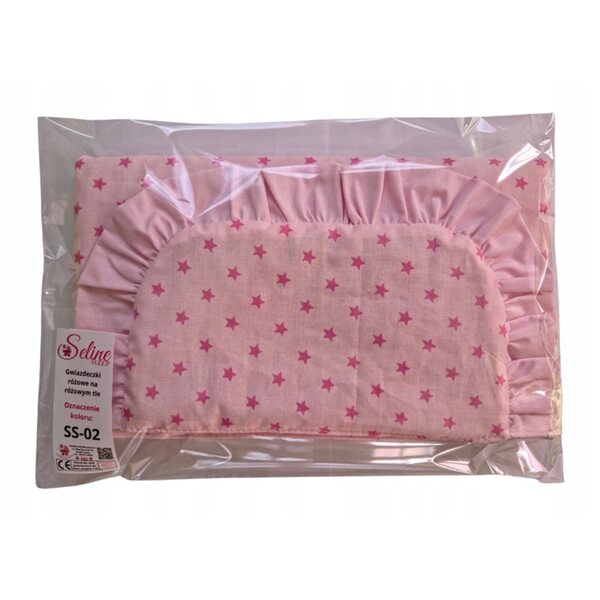 Biancheria da letto per bambole SELINE SLEEP - set piumone e cuscini, produzione polacca