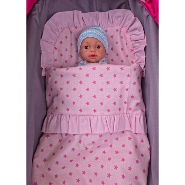 Biancheria da letto per bambole SELINE SLEEP - set piumone e cuscini, produzione polacca