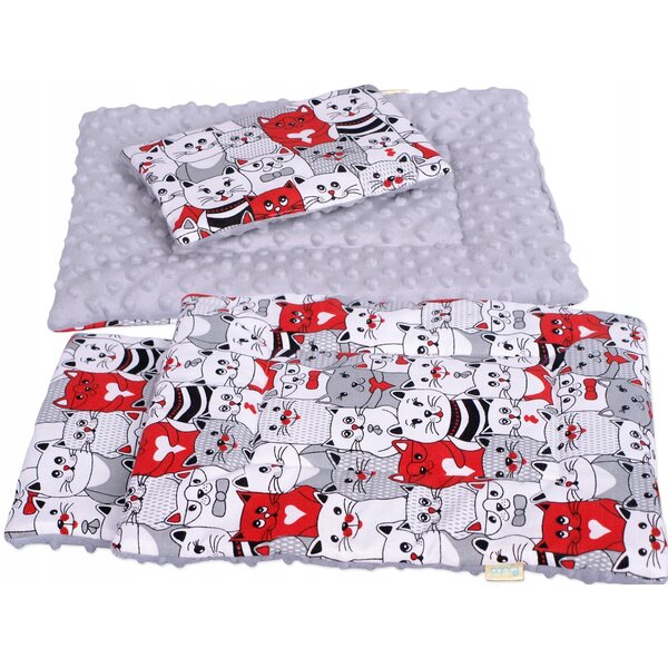 Biancheria da letto per bambola in cotone e Minky con certificato OEKO-TEX