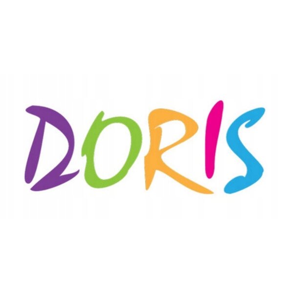 Doris-Puppenbett mit rosafarbener Bettwäsche und tragbarem Sitz für realistisches Spielen