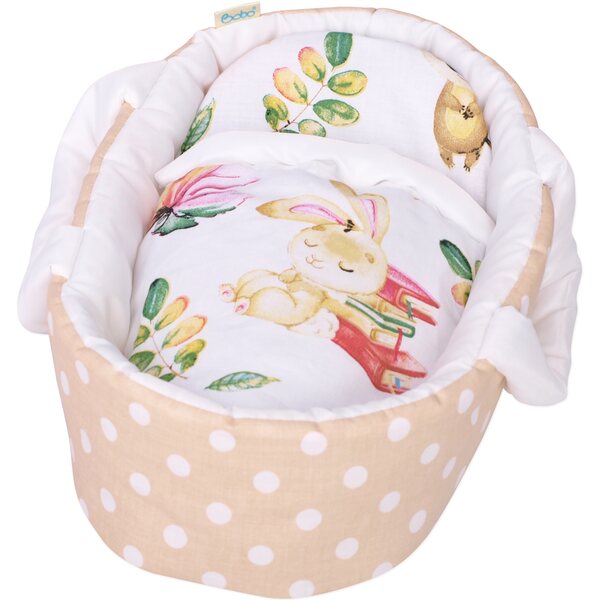 BOBO Babytrage für Puppen bis 35 cm mit Märchentiere-Motiv